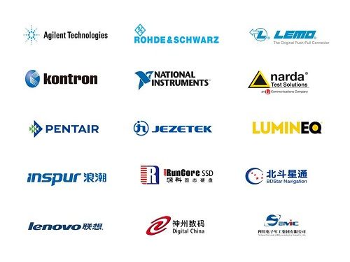 资料图:部分国内外参展厂商Logo。(主办方提供,凤凰军事制作)